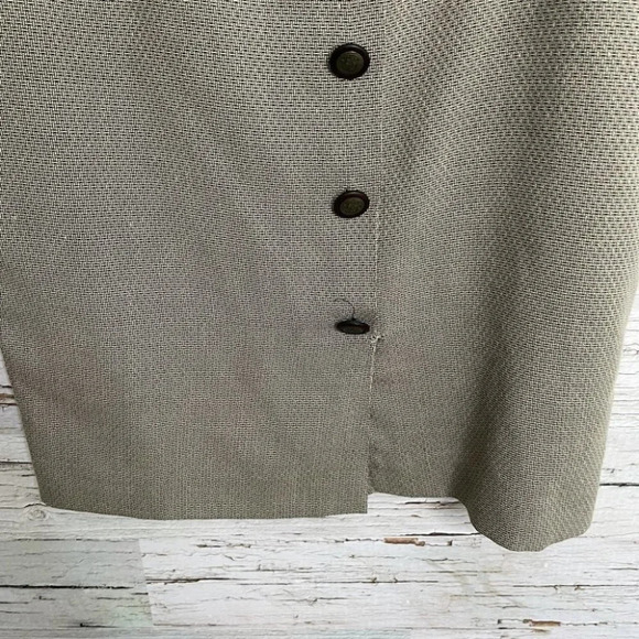 Vintage savannah button up belt cream skirt 9 - Picture 2 of 11